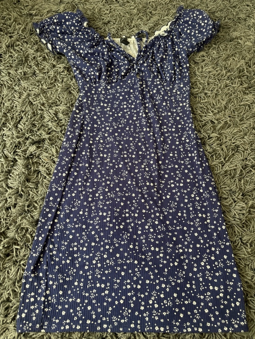 Windsor Navy Blue Floral Midi Dress